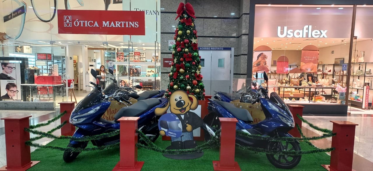 Brisamar Shopping vai sortear quatro motos em promoção de Natal